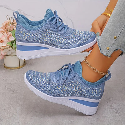 GISEL | Ortopediske sneakers med glitrende rhinstein