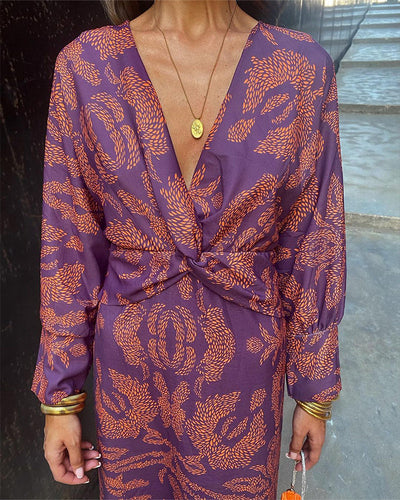 Leya | Elegant Printet Kjole