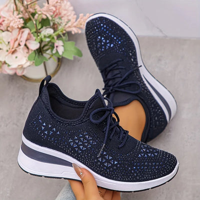 GISEL | Ortopediske sneakers med glitrende rhinstein