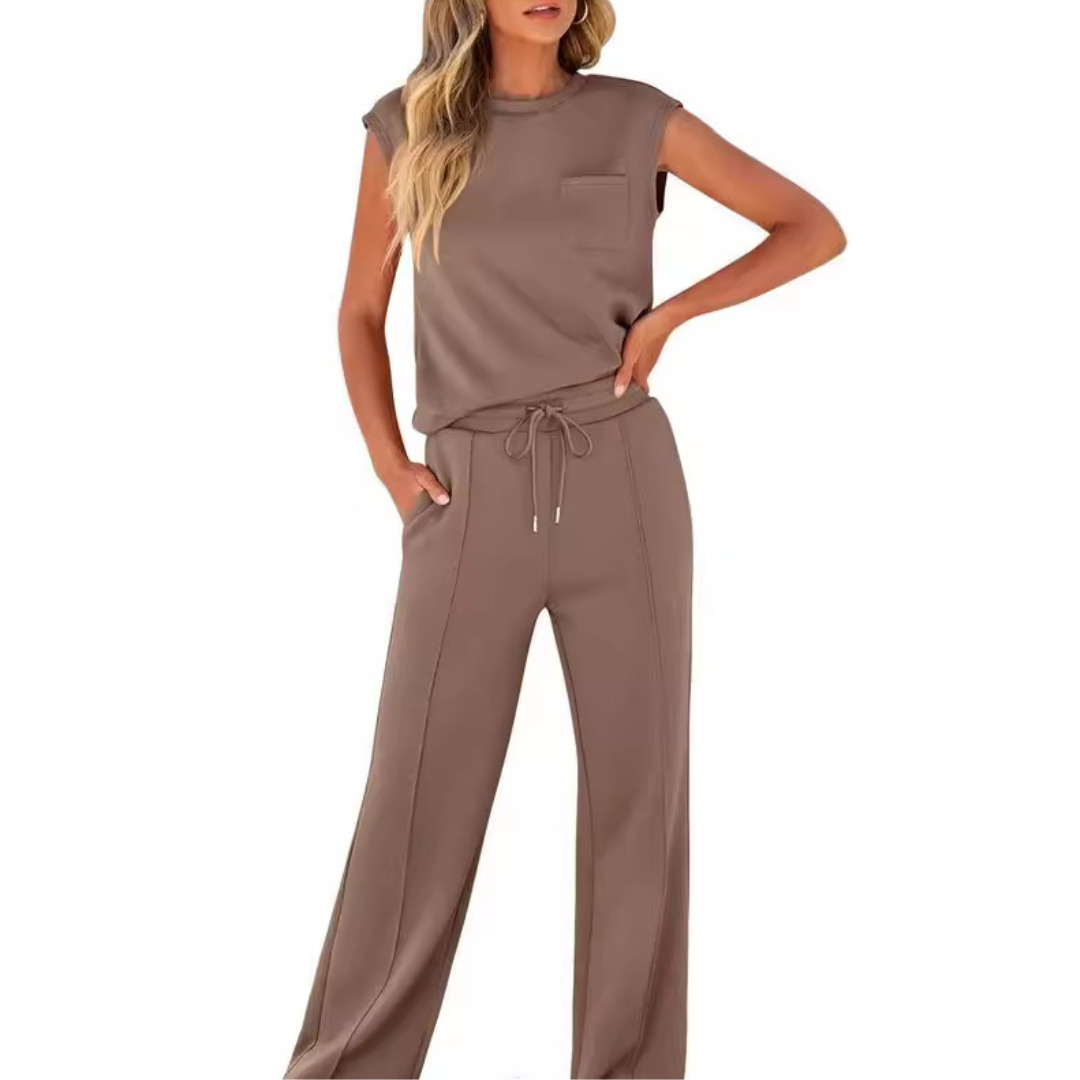 KAIYA™ – Løs Sommer Soft Lounge Co-Ord