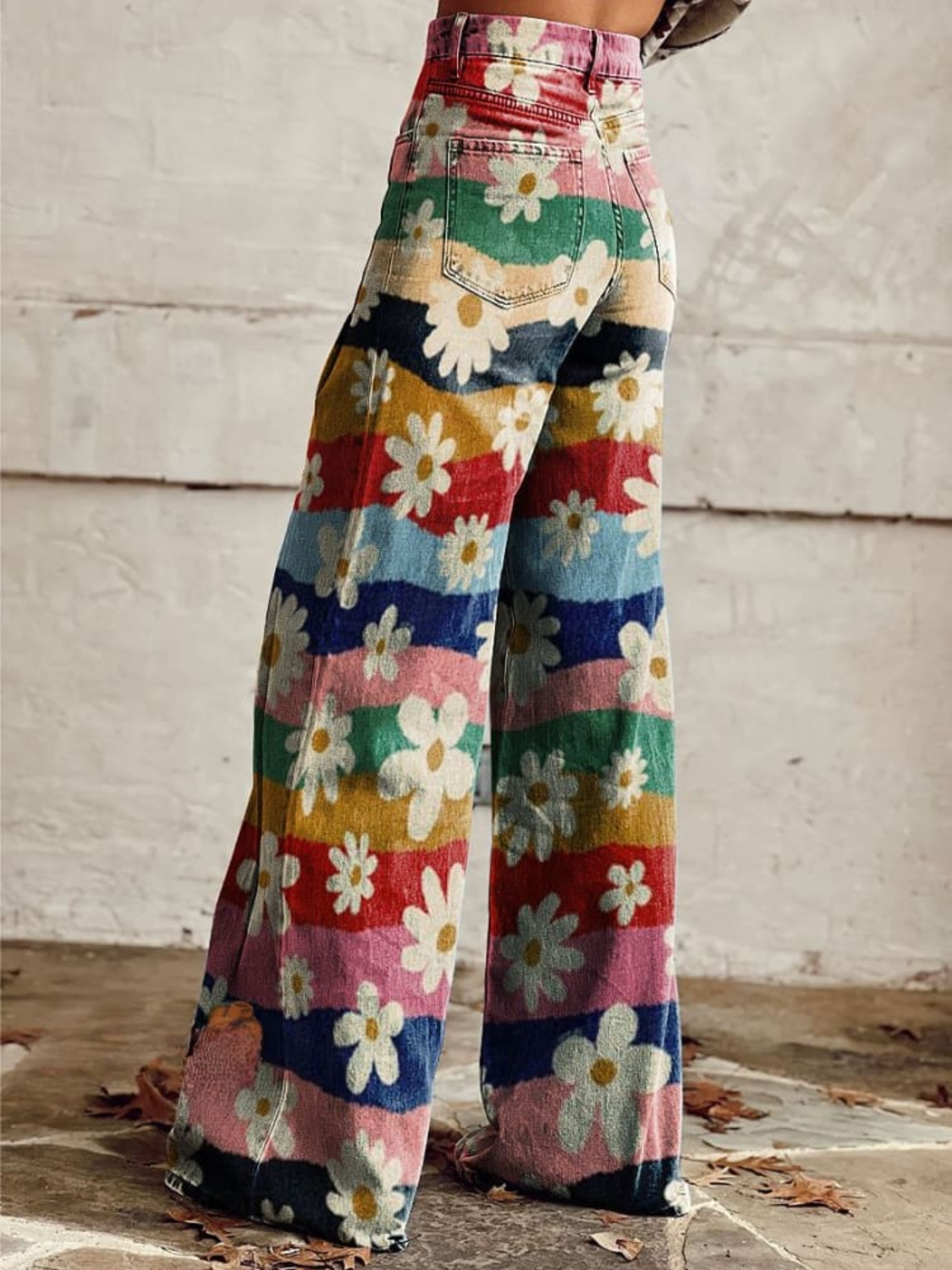 LÉON | Retro Blomstrete Bukser