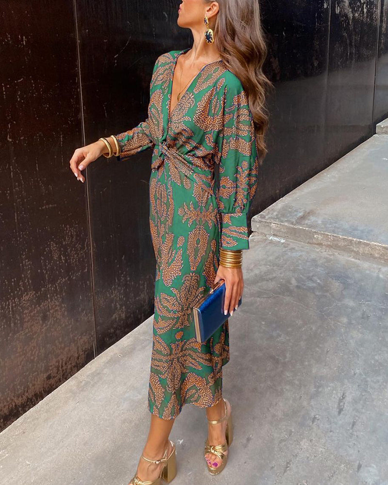 Leya | Elegant Printet Kjole