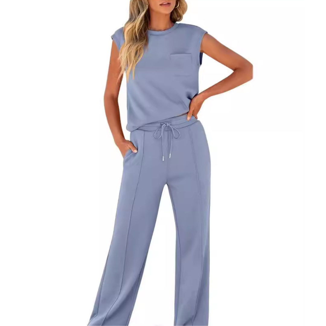 KAIYA™ – Løs Sommer Soft Lounge Co-Ord