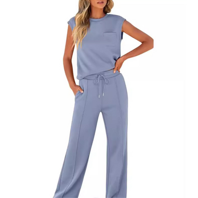 KAIYA™ – Løs Sommer Soft Lounge Co-Ord