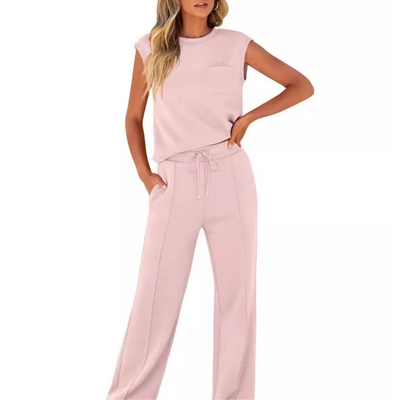 KAIYA™ – Løs Sommer Soft Lounge Co-Ord
