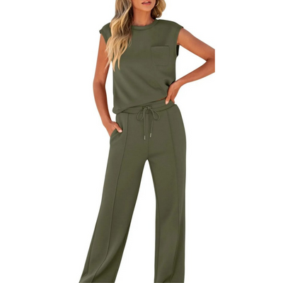 KAIYA™ – Løs Sommer Soft Lounge Co-Ord