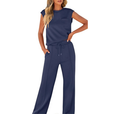KAIYA™ – Løs Sommer Soft Lounge Co-Ord