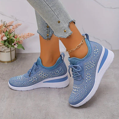 GISEL | Ortopediske sneakers med glitrende rhinstein