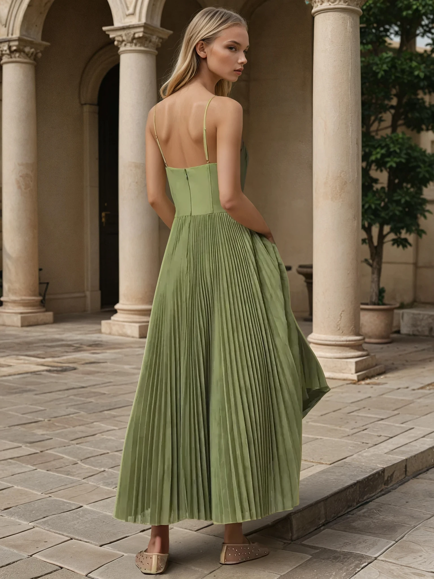 Claudetta | Midi Kjole med Bustier
