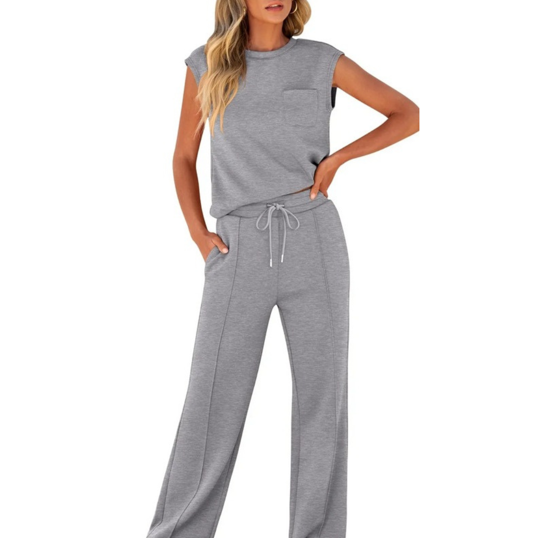 KAIYA™ – Løs Sommer Soft Lounge Co-Ord