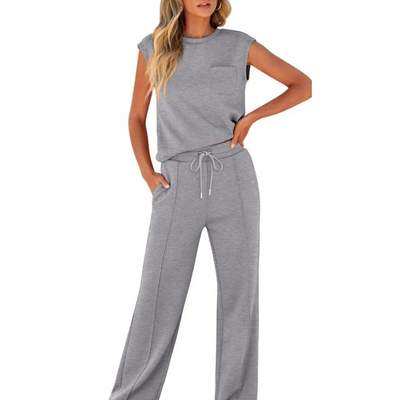 KAIYA™ – Løs Sommer Soft Lounge Co-Ord