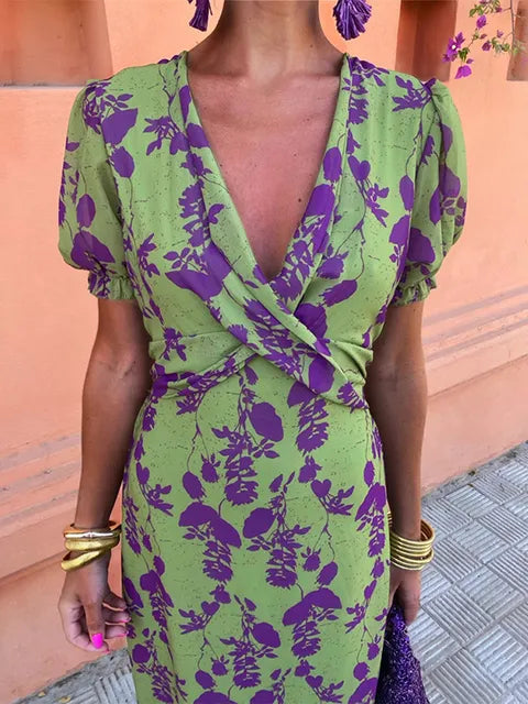 Melys | Elegant Trykt Kjole