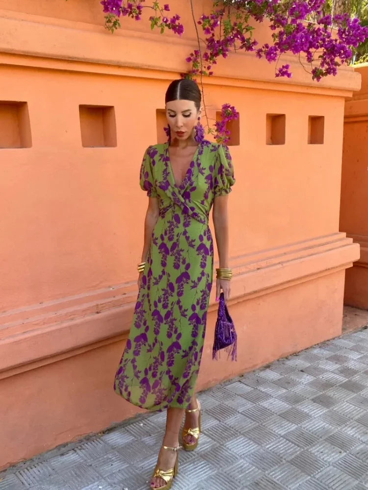 Melys | Elegant Trykt Kjole