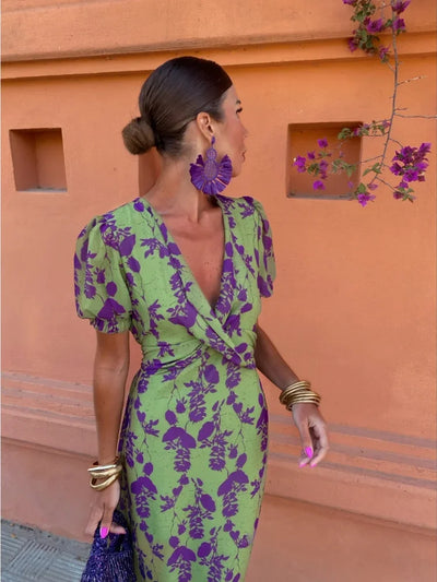 Melys | Elegant Trykt Kjole