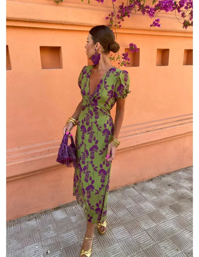 Melys | Elegant Trykt Kjole