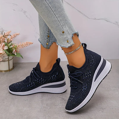 GISEL | Ortopediske sneakers med glitrende rhinstein