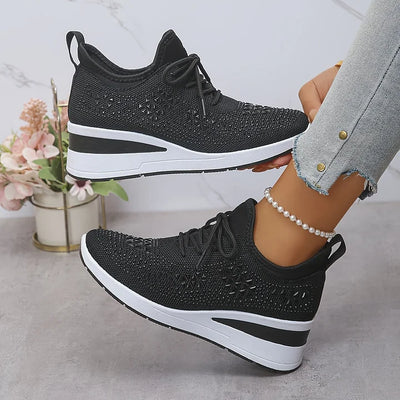 GISEL | Ortopediske sneakers med glitrende rhinstein