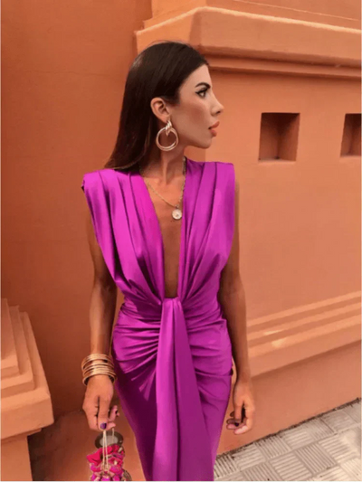 Cordelia | Elegant Drapert Kjole