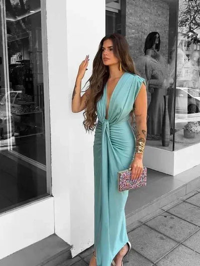 Cordelia | Elegant Drapert Kjole