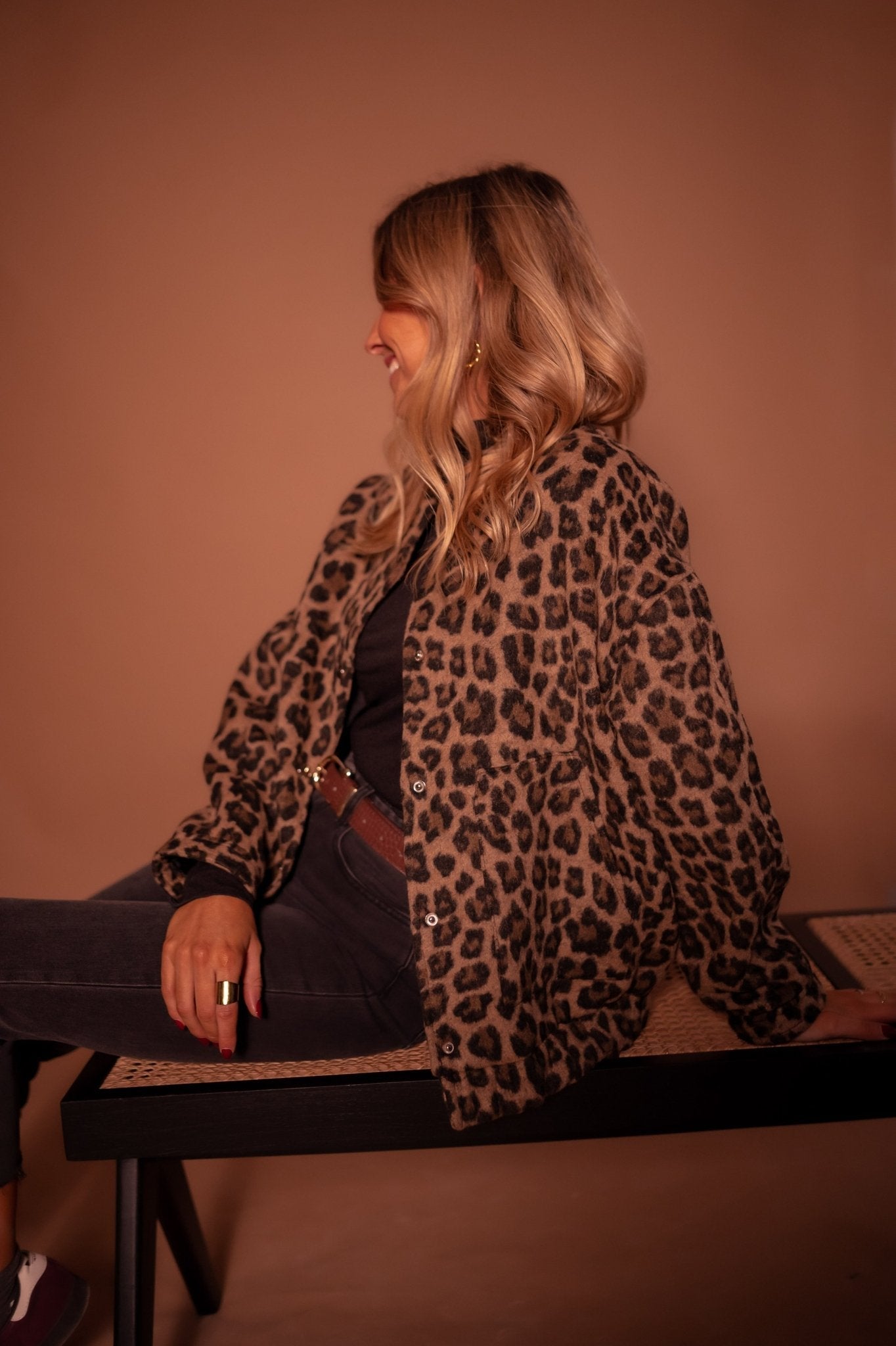 Léontine | Kort jakke med leopardmønster